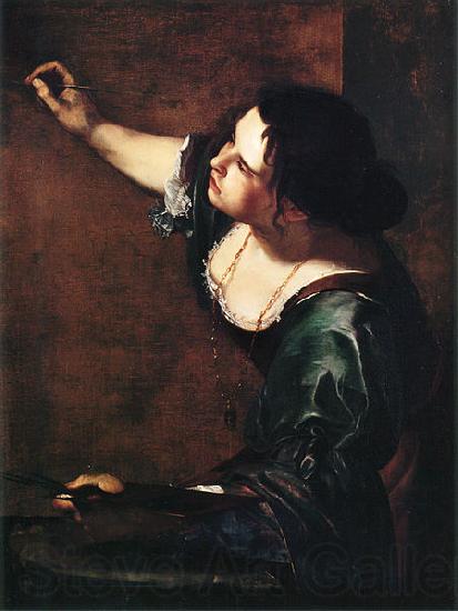 Artemisia  Gentileschi Allegory of Painting Spain oil painting art